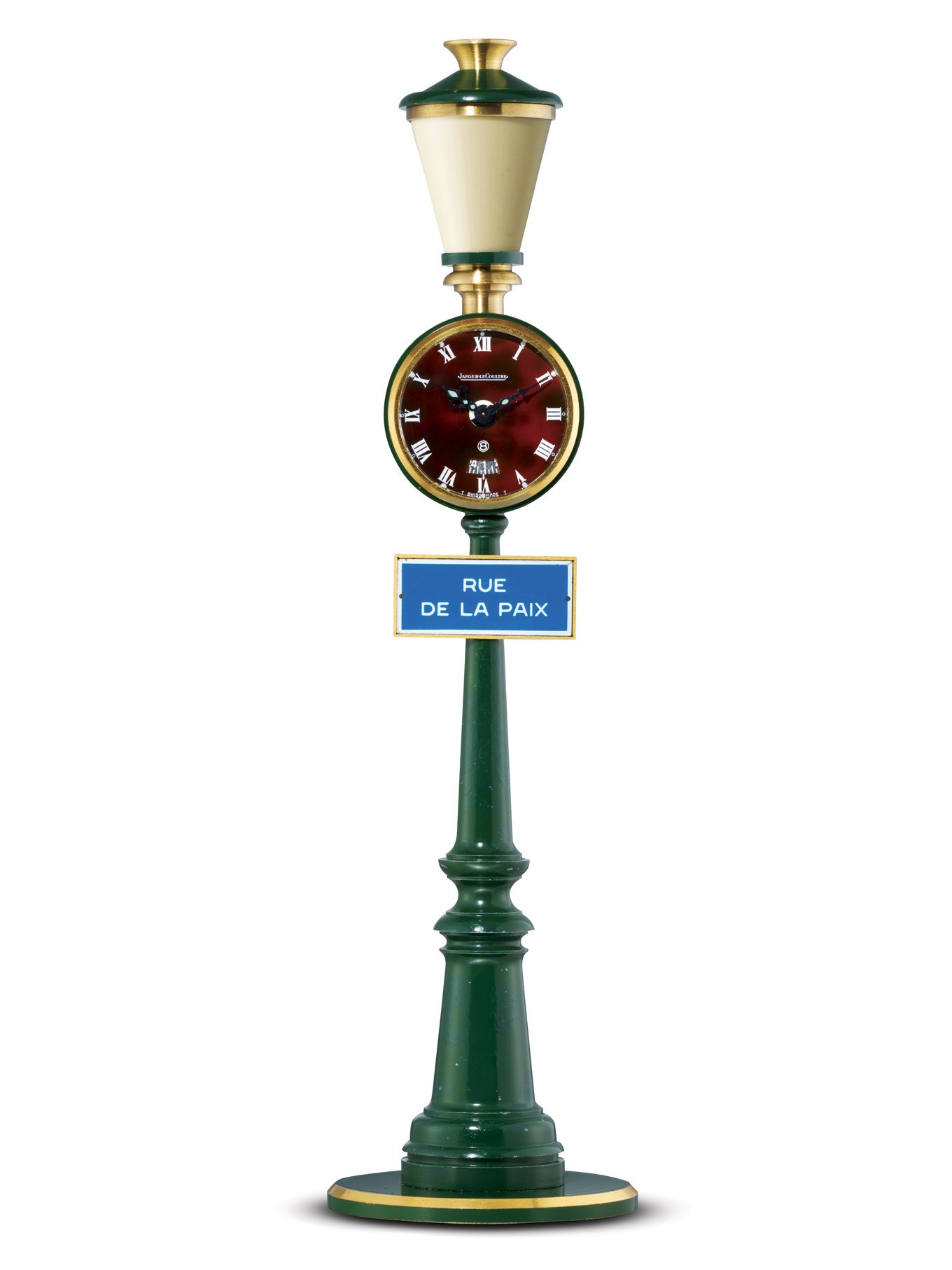 JAEGER-LECOULTRE, "RUE DE LA PAIX" STREET LAMP

EIGHT-DAY GOING KEYLESS BRASS TABLE CLOCK WITH DAY AND NIGHT INDICATION AND ALARM FUNCTION