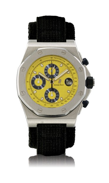 AUDEMARS PIGUET, "ROYAL OAK OFFSHORE"

STAINLESS STEEL SELF-WINDING CHRONOGRAPH WRISTWATCH WITH DATE DISPLAY
