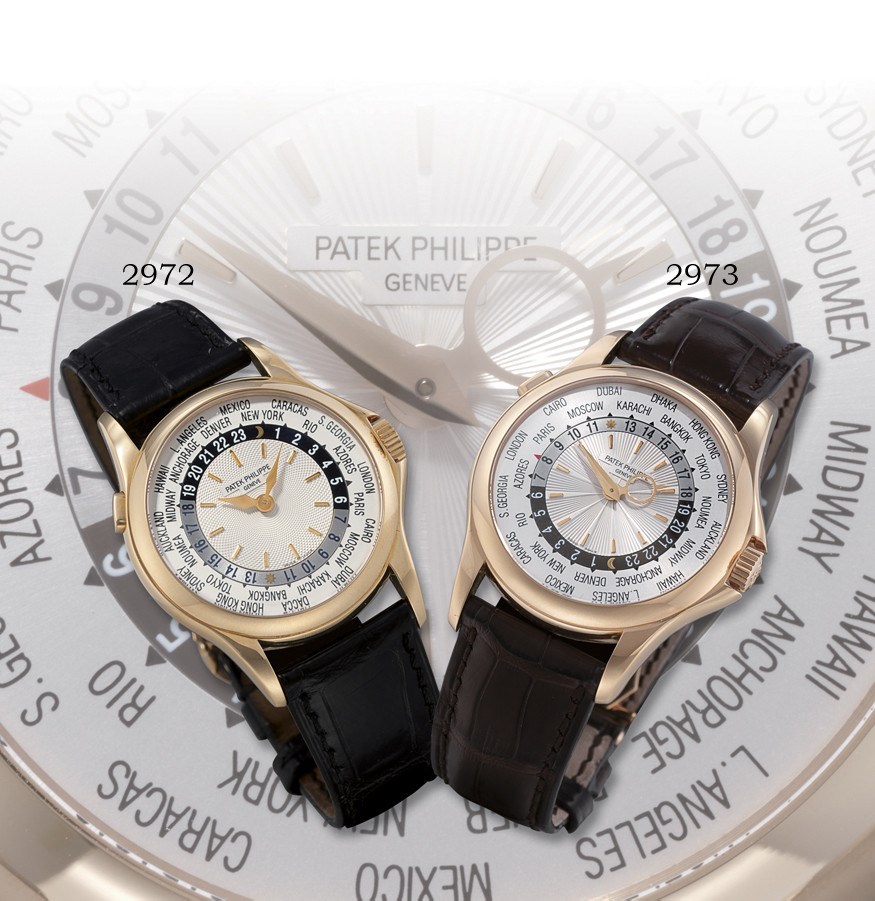PATEK PHILIPPE, "WORLD TIME" REF. 5130R

18K PINK GOLD SELF-WINDING WORLD TIME WRISTWATCH