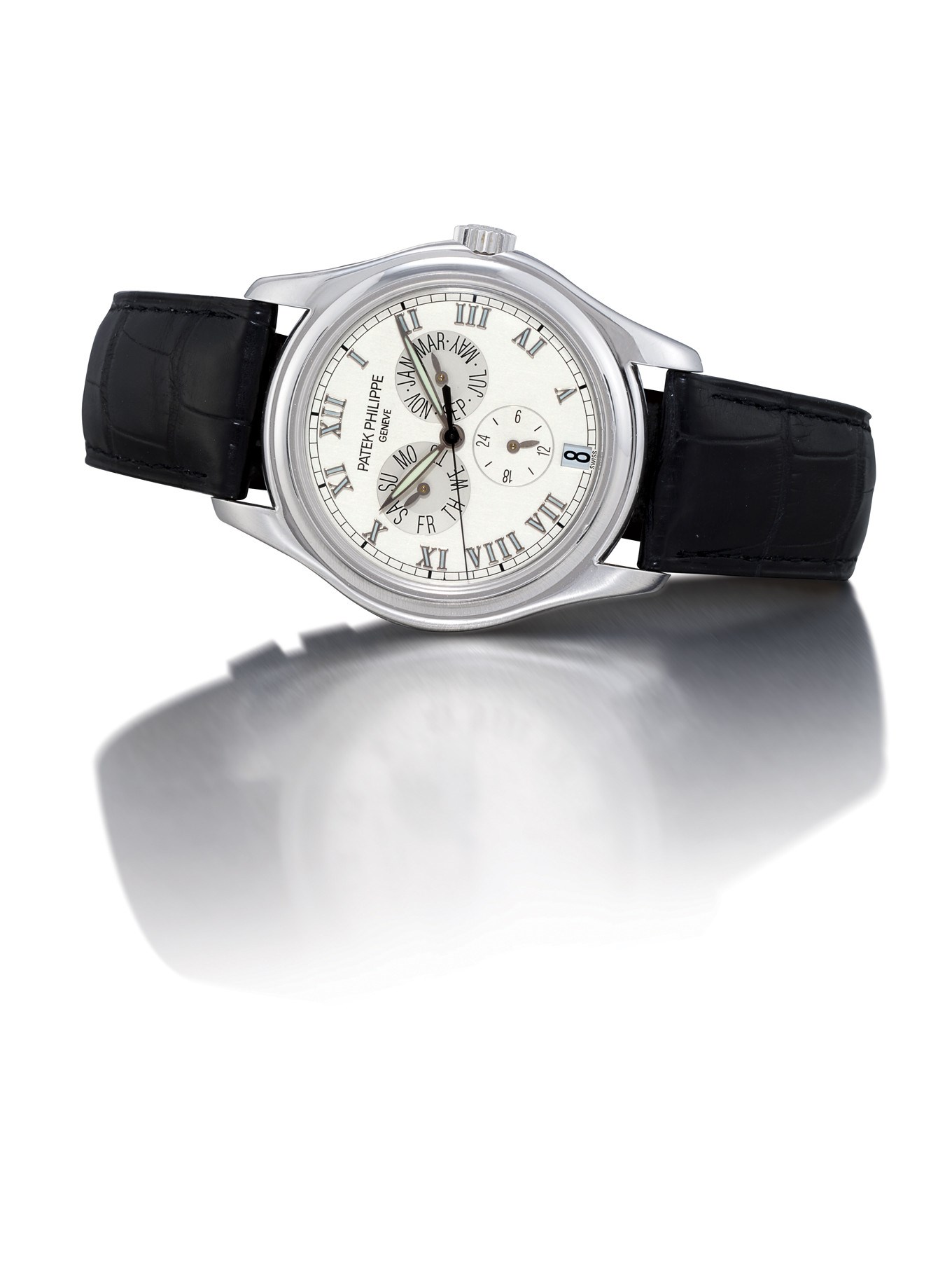 PATEK PHILIPPE, REF. 5035G

18K WHITE GOLD SELF-WINDING ANNUAL CALENDAR WRISTWATCH WITH SWEEP SECONDS