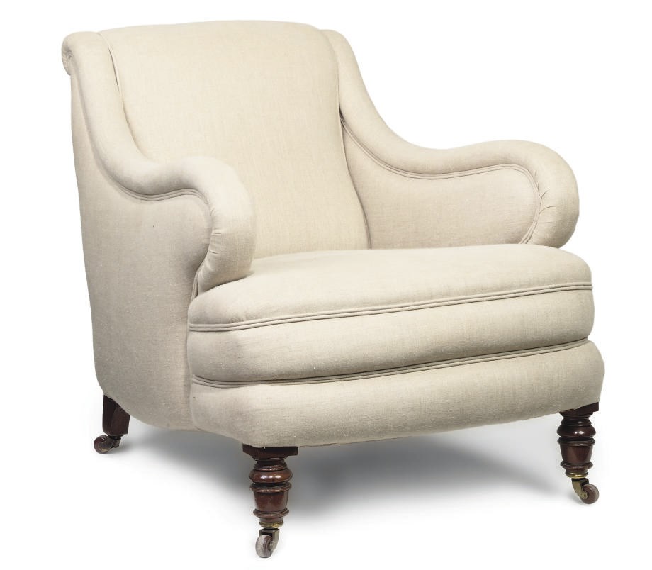 A VICTORIAN WALNUT RECLINING EASY ARMCHAIR