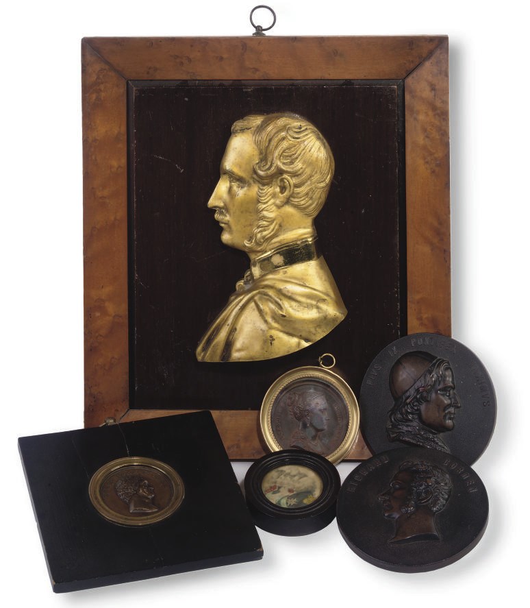 A SWEDISH BRONZE PORTRAIT MEDALLION DEPICTING PETER HENRIK LING (1766-1839)