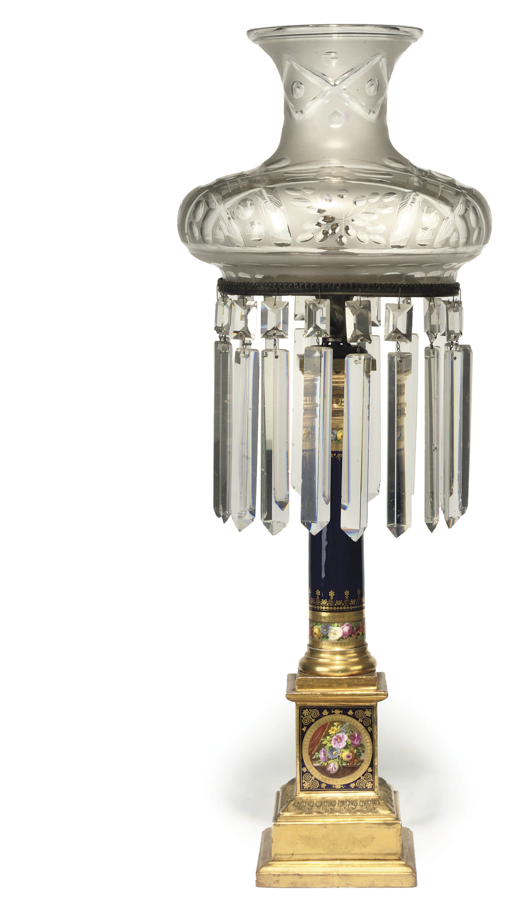 A PARIS PORCELAIN SINUMBRA LAMP