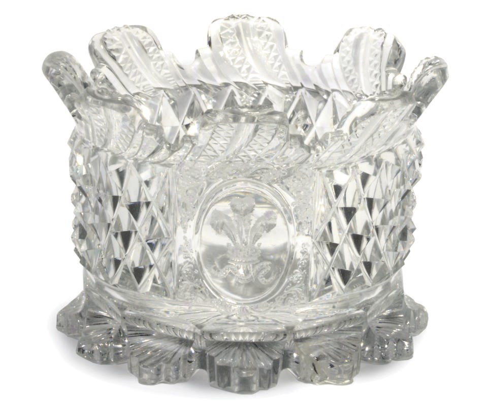 A CUT-GLASS WINEGLASS COOLER FROM THE PRINCE OF WALES SERVICE