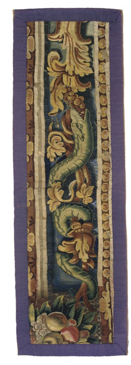 A FLEMISH TAPESTRY BORDER FRAGMENT