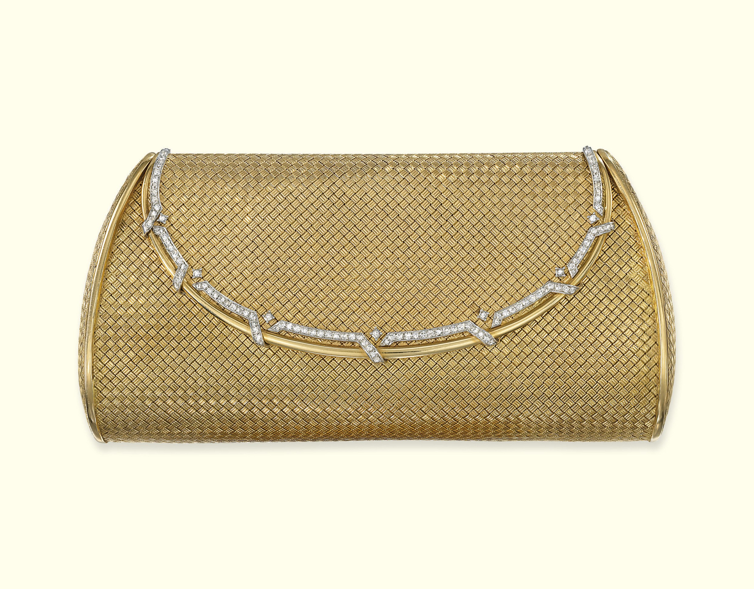 A DIAMOND-SET EVENING BAG