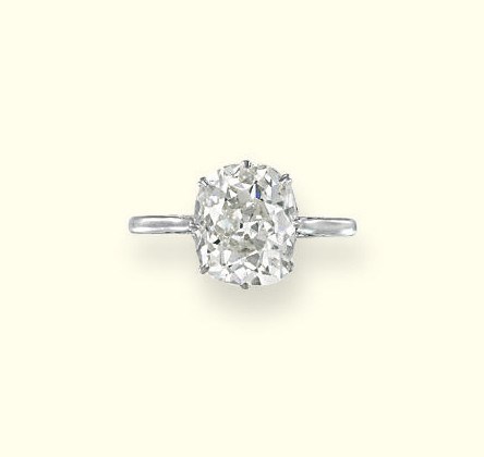 A DIAMOND SINGLE-STONE RING