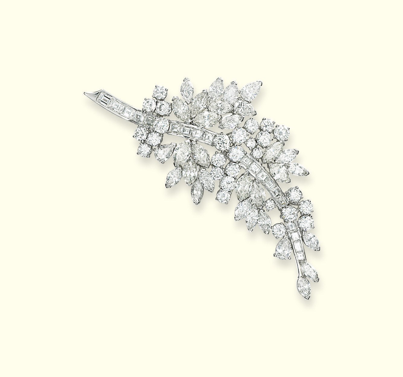 A DIAMOND BROOCH, BY JAHAN