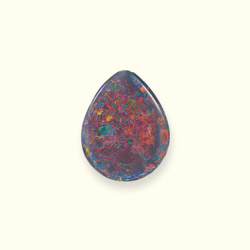AN ATTRACTIVE UNMOUNTED BLACK OPAL