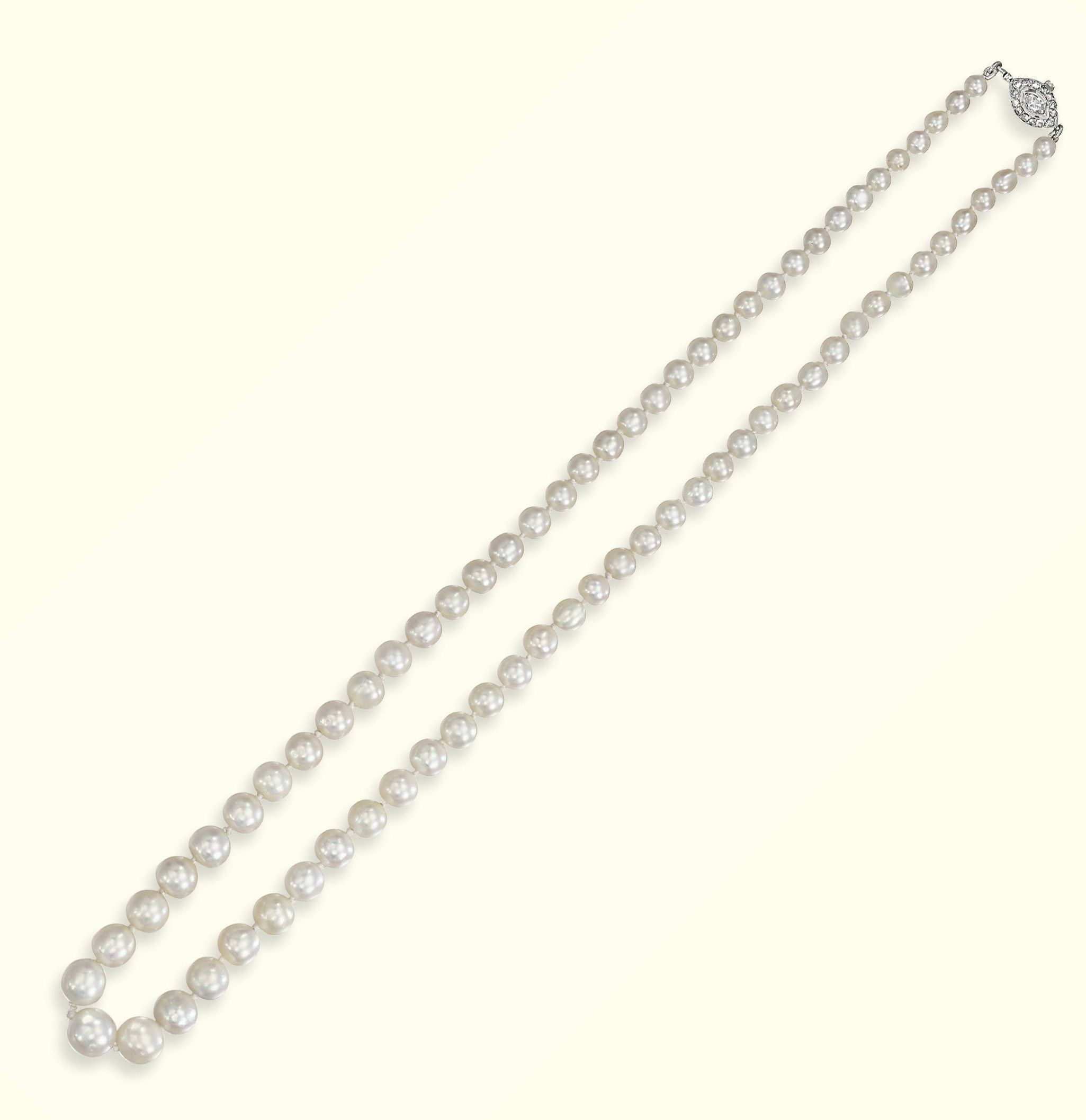 A NATURAL PEARL NECKLACE