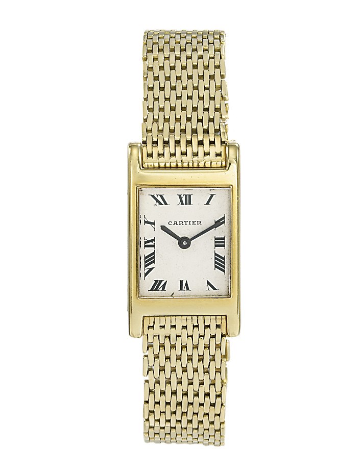 A GENTLEMAN'S WRISTWATCH, BY CARTIER