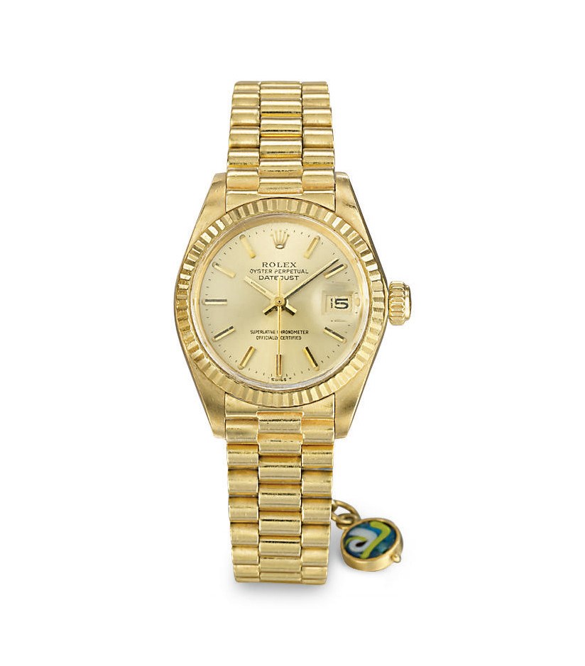 A LADY'S OYSTER PERPETUAL DATEJUST WRISTWATCH, BY ROLEX