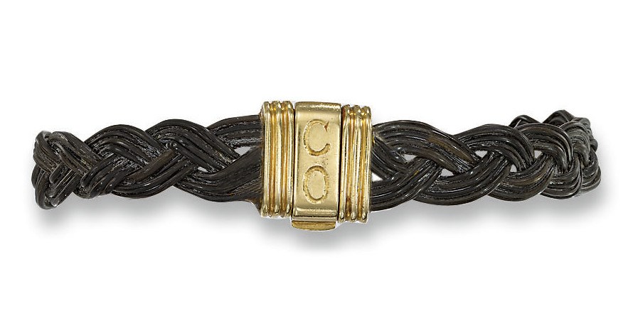 AN ELEPHANT HAIR BANGLE, BY BRY