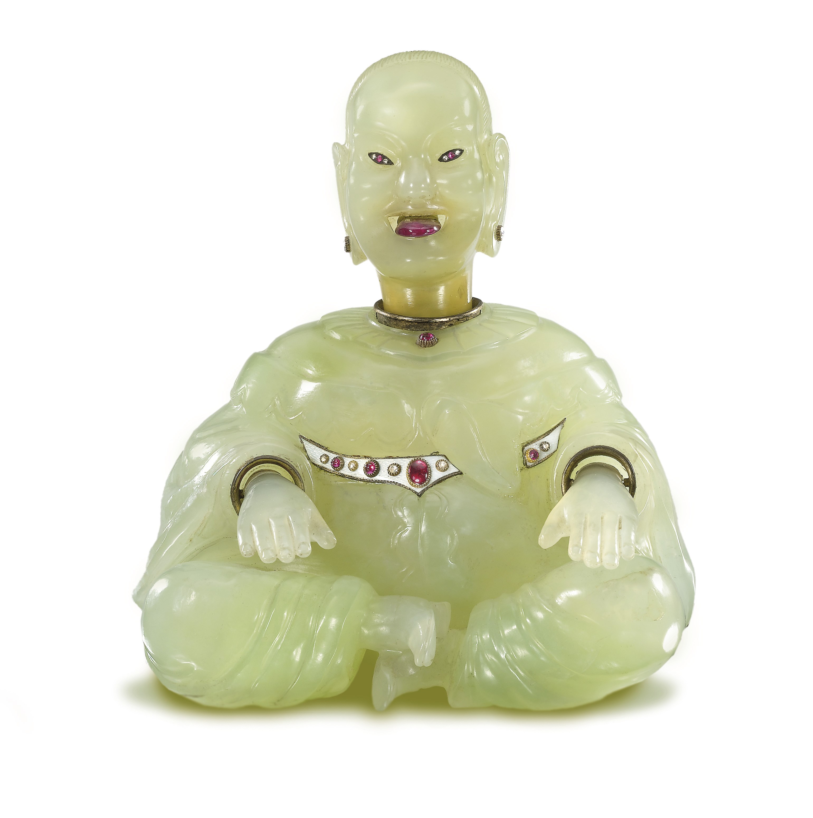 A HIGHLY IMPORTANT GEM-SET BOWENITE MAGOT