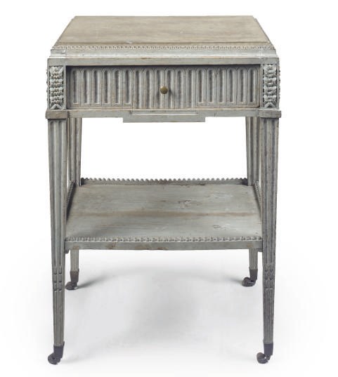 A GUSTAVIAN PAINTED OCCASIONAL TABLE