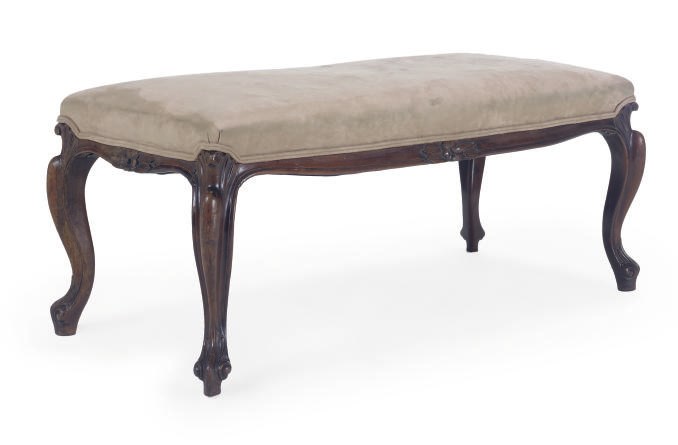 A MID VICTORIAN ROSEWOOD STOOL