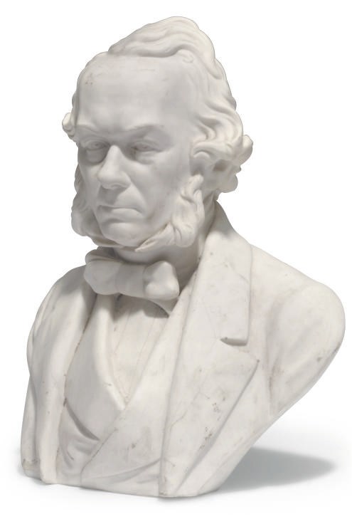 AN ENGLISH PARIAN BUST OF RICHARD COBDEN M.P.