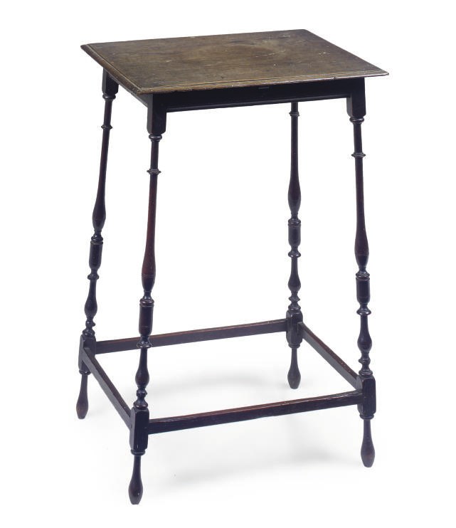 A GEORGE III OAK 'SPIDER LEG' TABLE