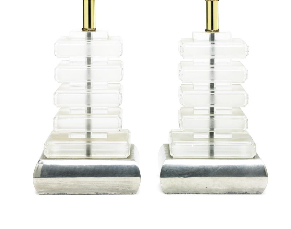 A pair of table lamps from the S.S. Monterey