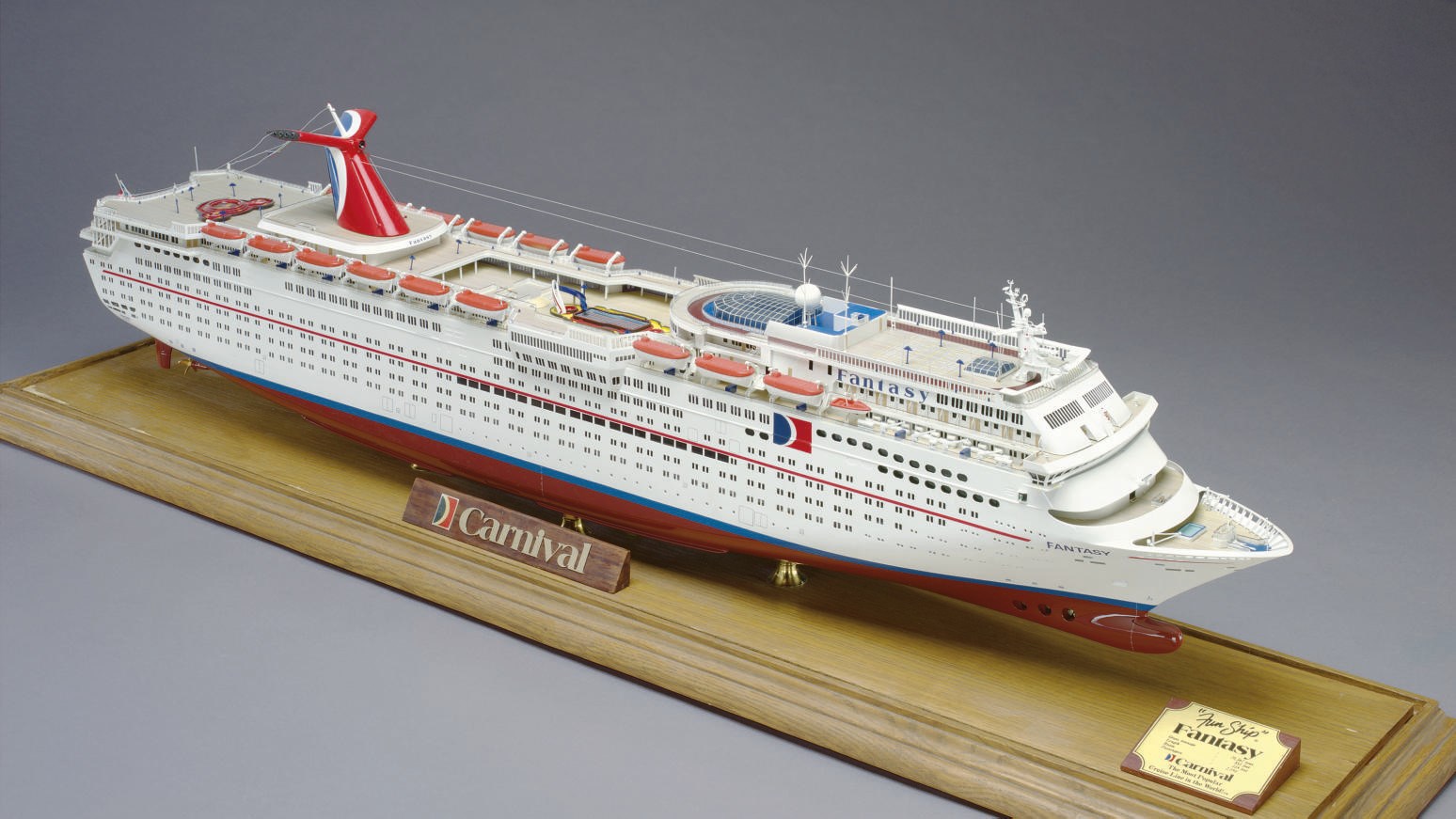 A fine scale model of Carnival Cruise Lines S.S. Fantasy