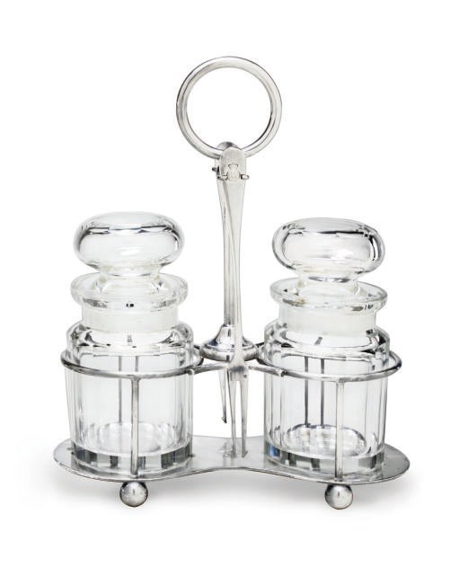 A set of pickle jars and forks for the Royal Holland Lloyd Line
