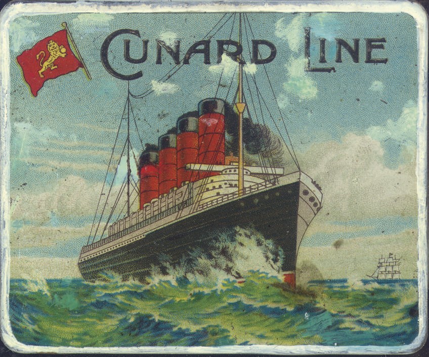 A cigarette tin for the Cunard Line