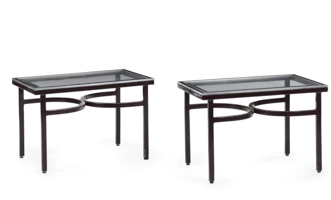A pair of tables for the Tourist Class Lounge on board the S.S. United States