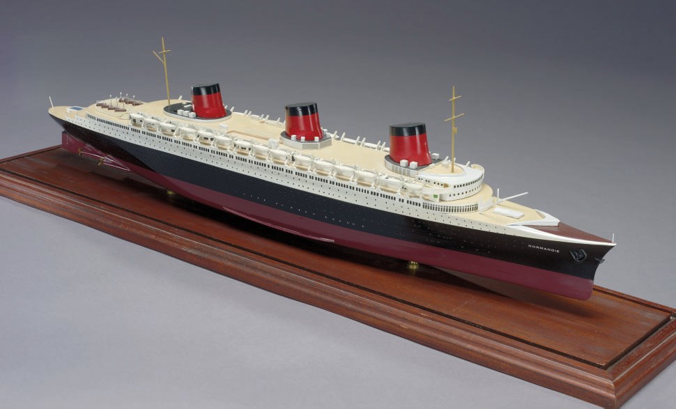 A model of the S.S. Normandie of the French Line (CGT)