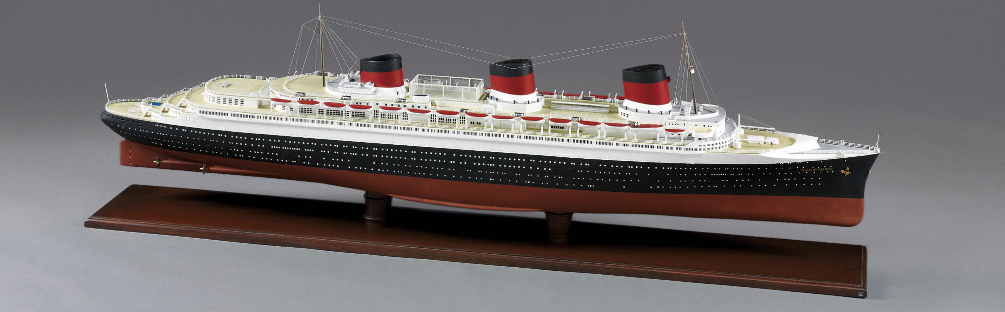 A model of the S.S. Normandie
