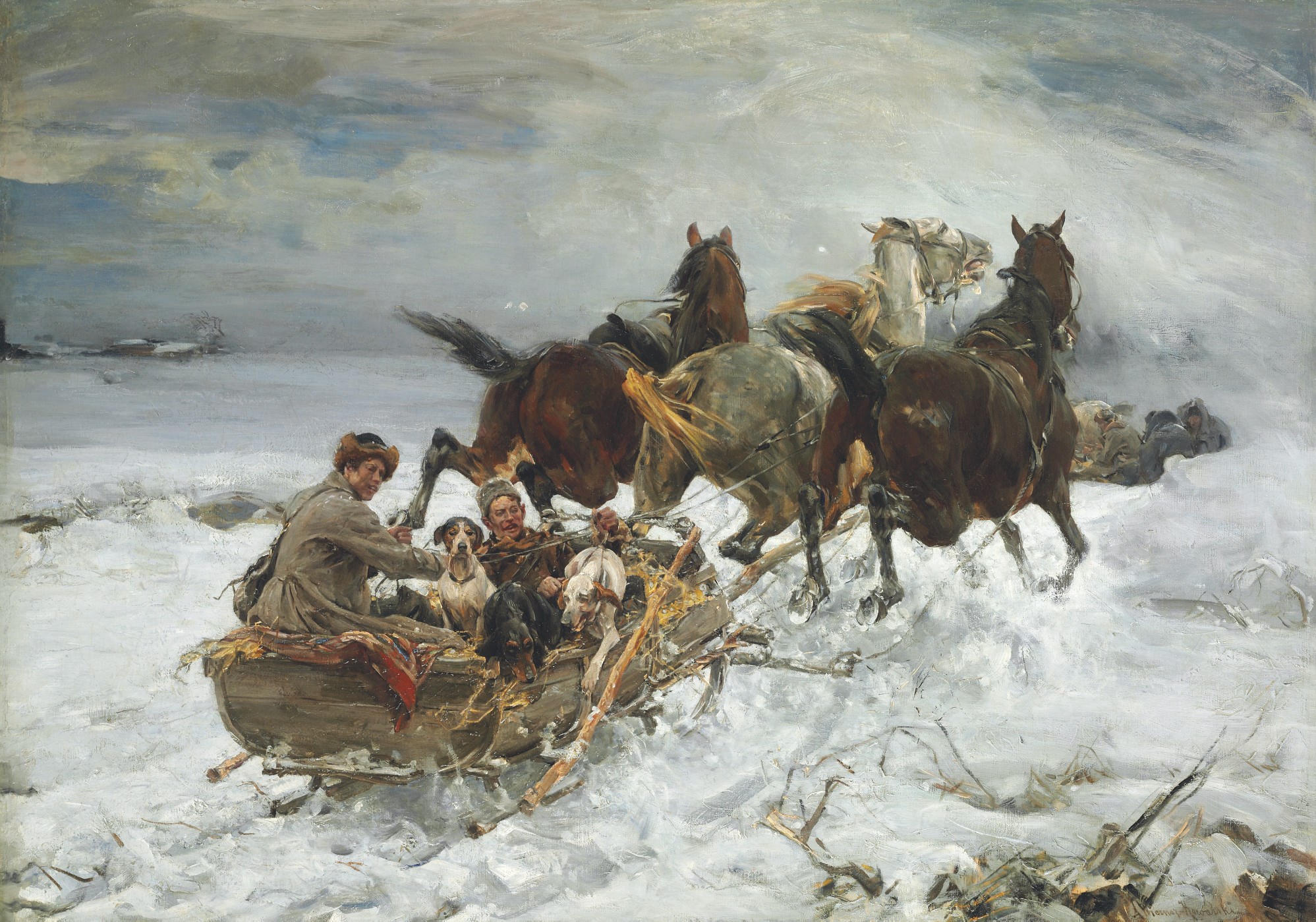 Alfred von Wierusz-Kowalski (Polish, 1849-1915)