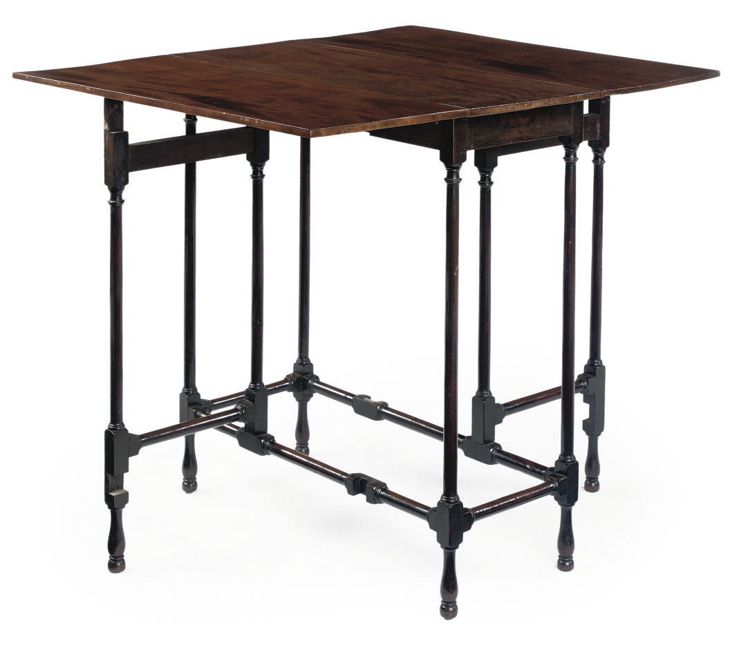 A GEORGE III MAHOGANY SPIDER-LEG DROP-LEAF TABLE