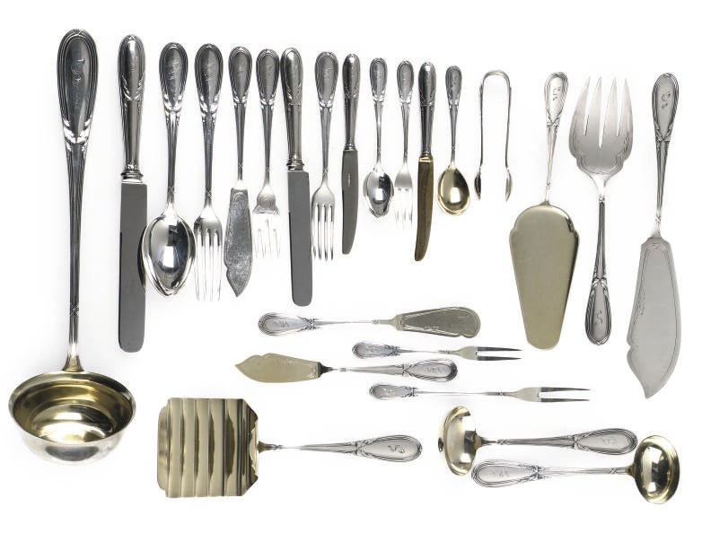A GERMAN SILVER TABLE SERVICE