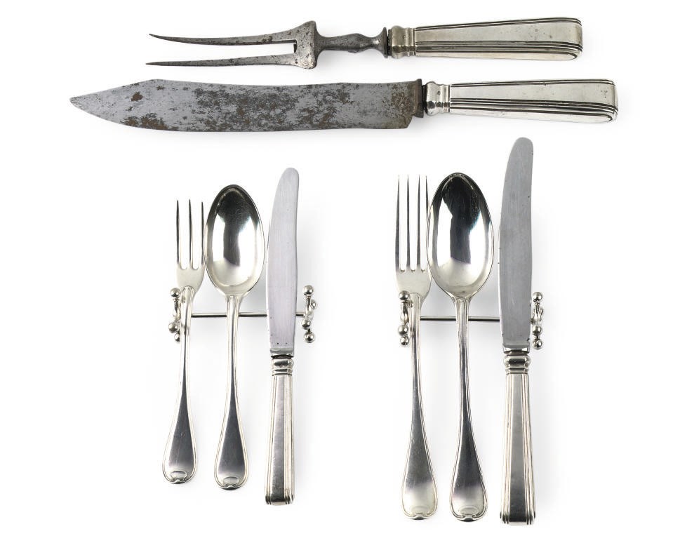 A DUTCH SILVER TABLE SERVICE