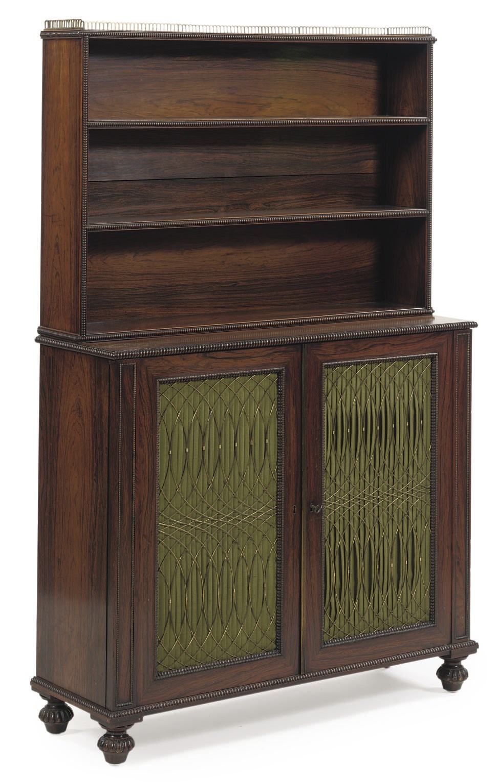 A REGENCY ROSEWOOD BOOKCASE