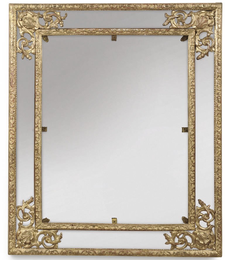 A REGENCE GILTWOOD MIRROR