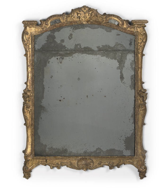 A REGENCE GILTWOOD MIRROR