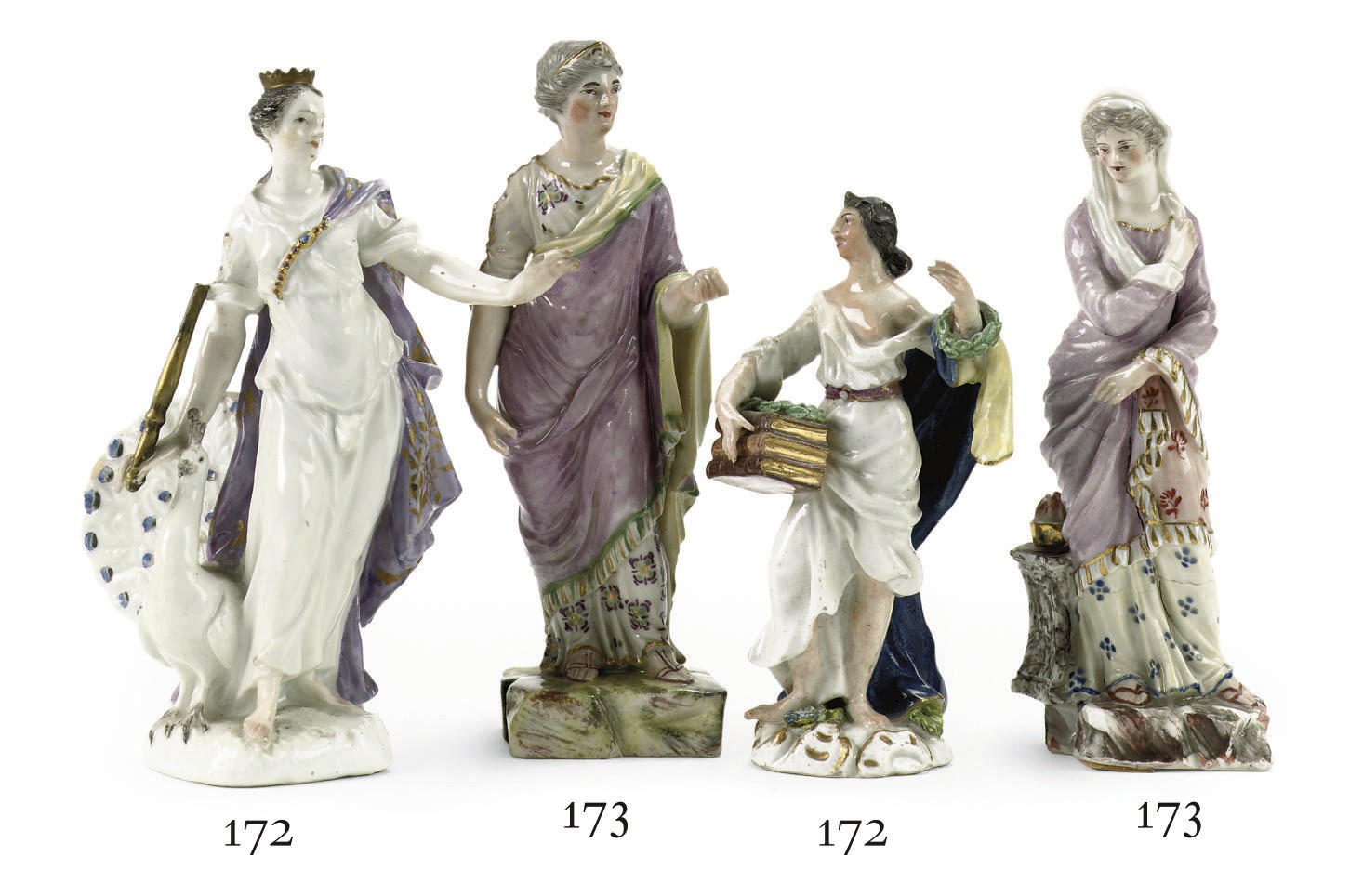 TWO FRANKENTHAL FIGURES