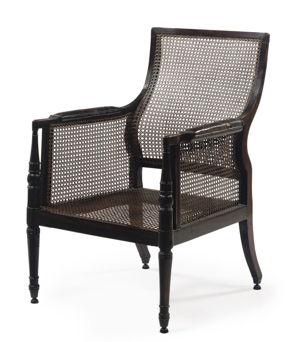 A REGENCY MAHOGANY BERGERE