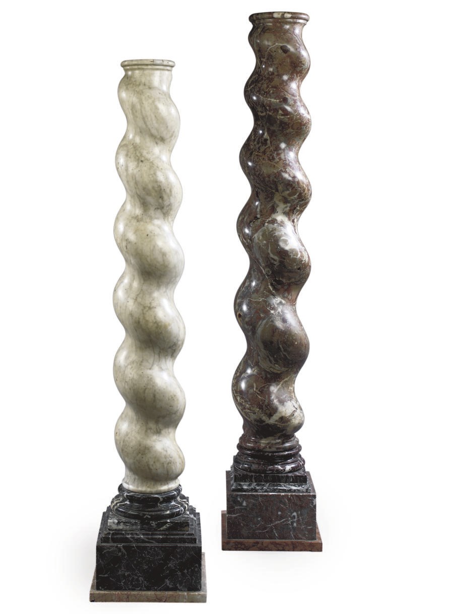 A RED MARBLE COLUMN