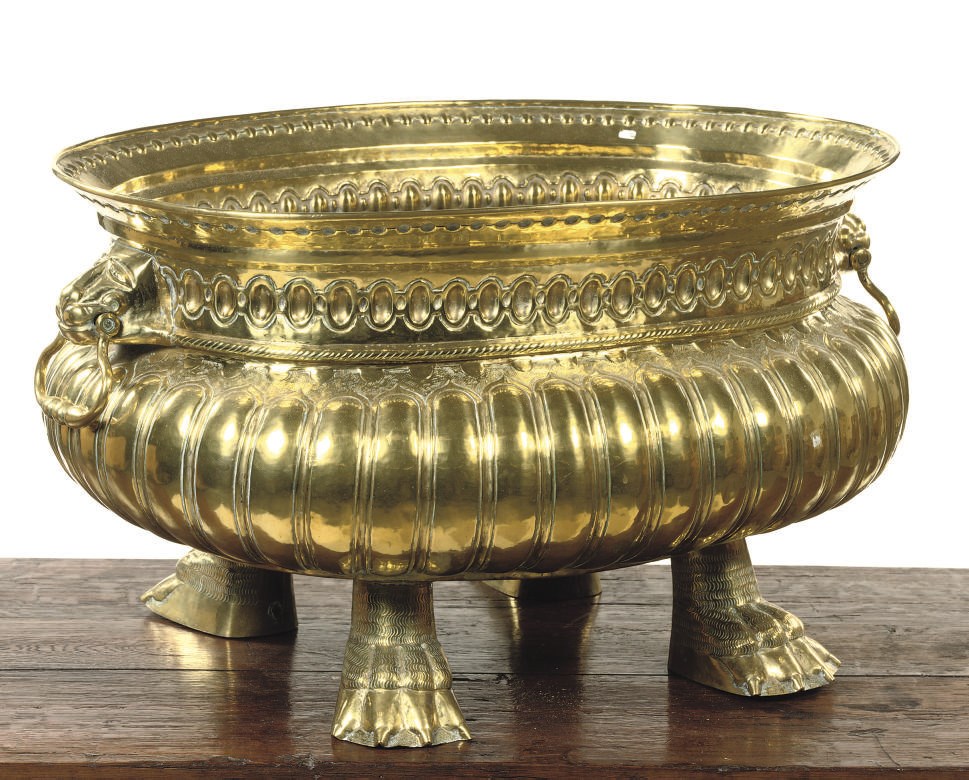 A DUTCH BRASS WINE COOLER 'KOELVAT'