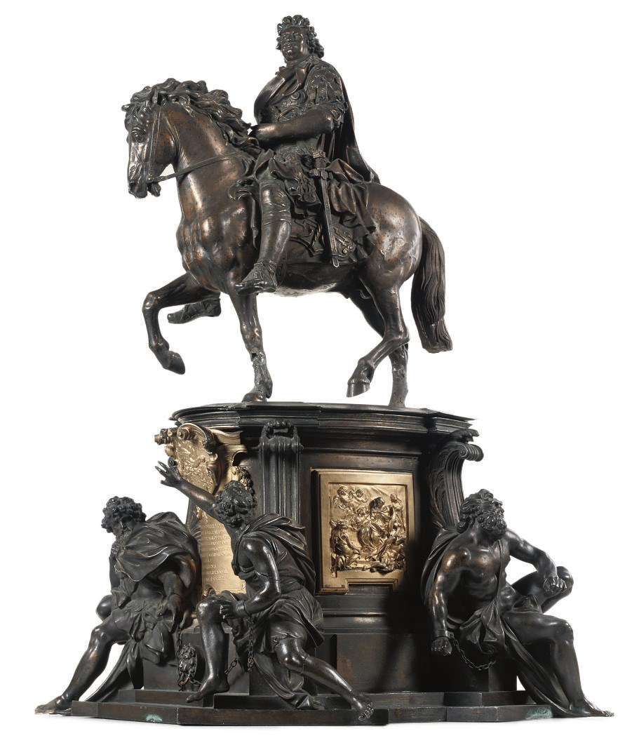 AN EQUESTRIAN GROUP OF FREDERICK WILLIAM ELECTOR OF BRANDENBURG