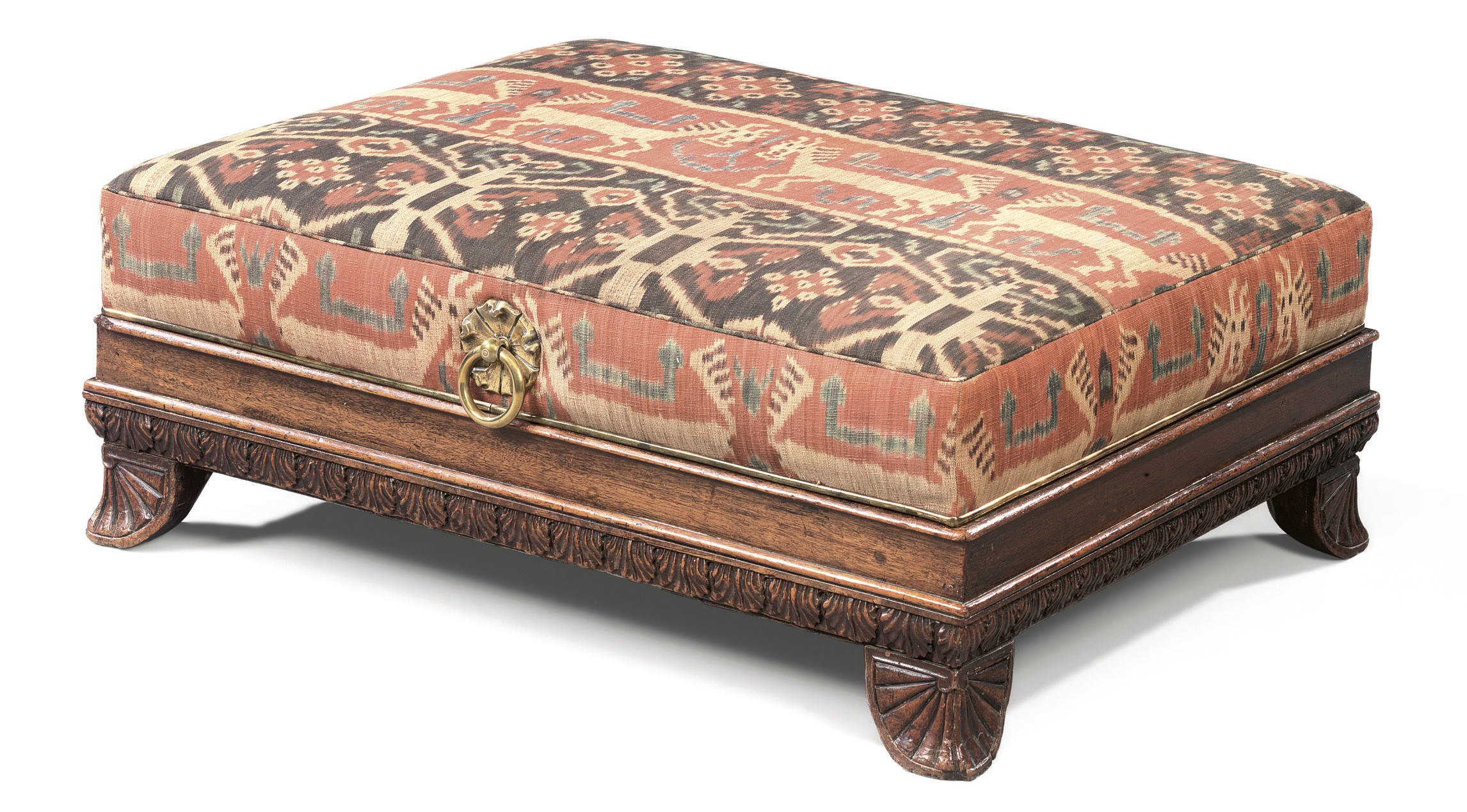 A REGENCY MAHOGANY STOOL