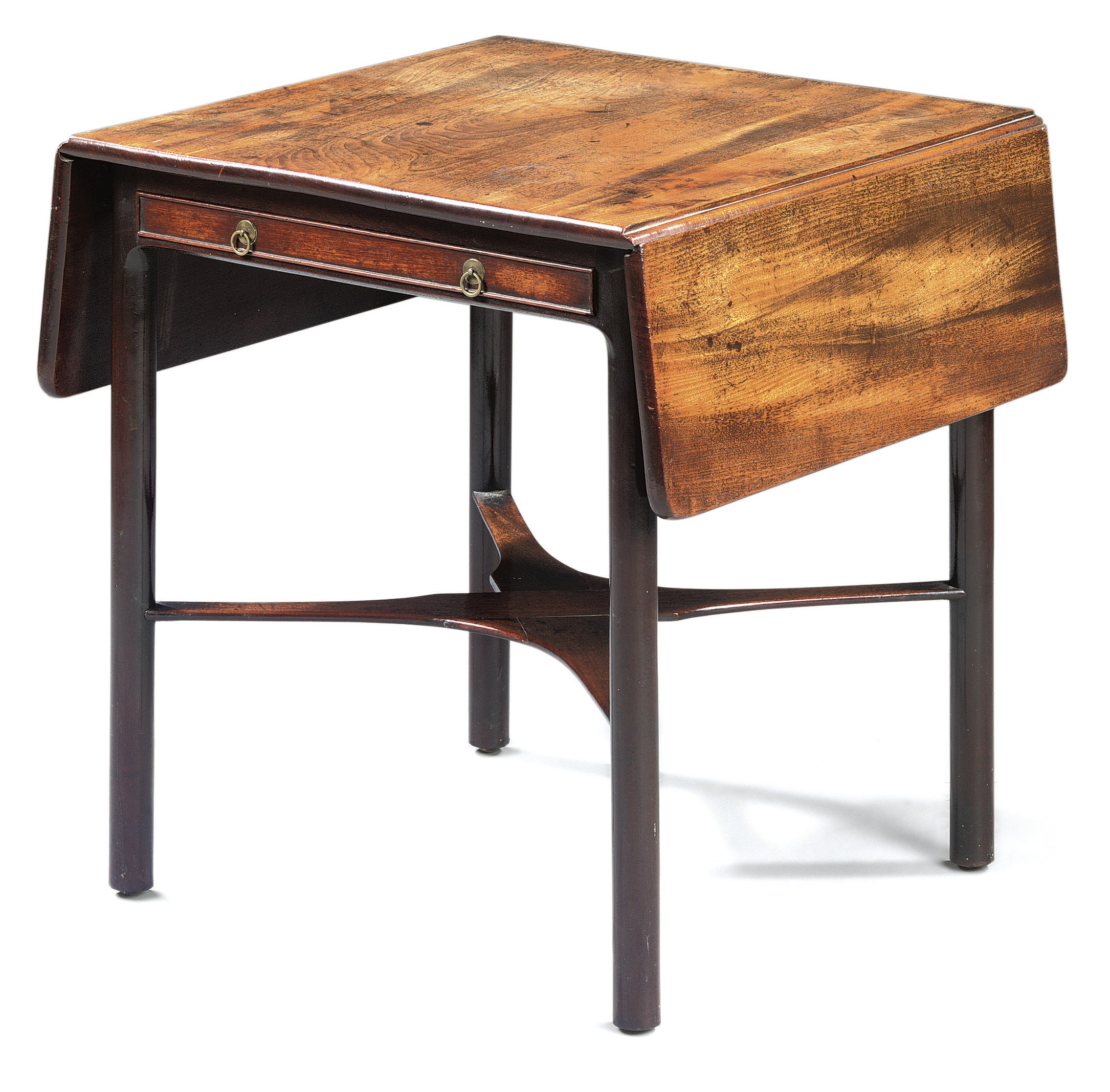 A GEORGE II MAHOGANY PEMBROKE TABLE
