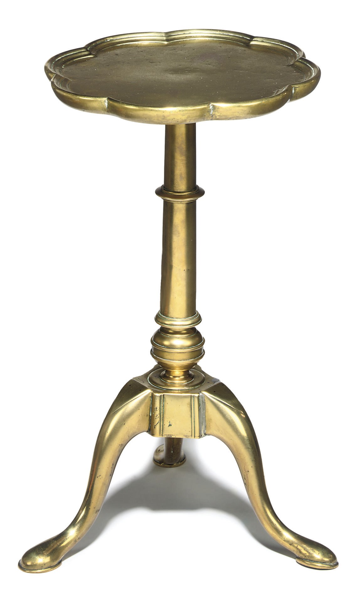 A BRASS KETTLE-STAND