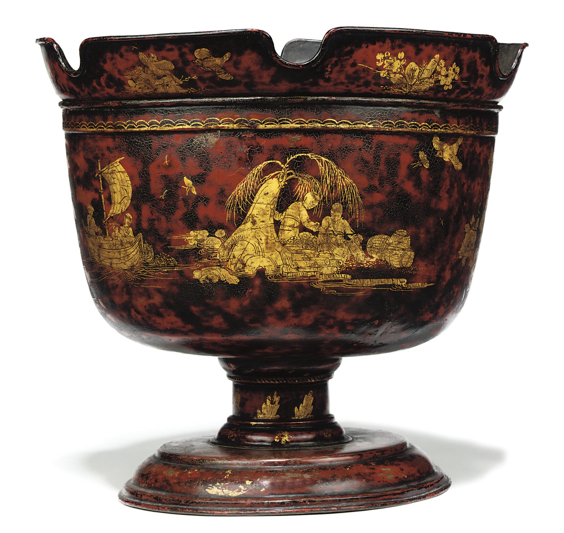 A WILLIAM AND MARY JAPANNED TÔLE MONTEITH
