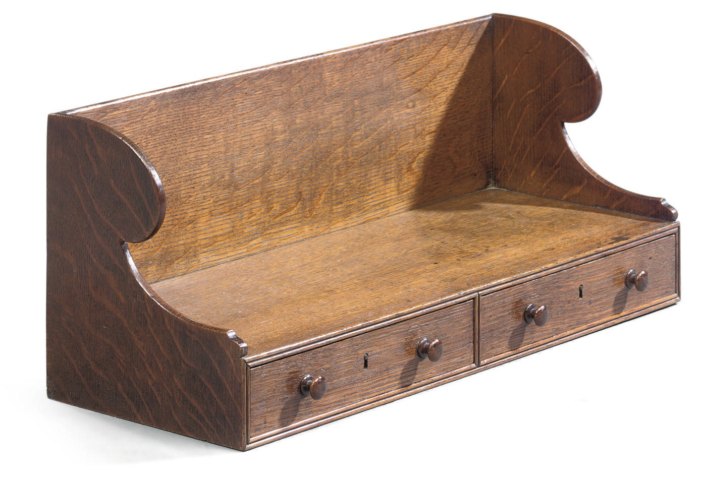 A REGENCY OAK BOOKSTAND