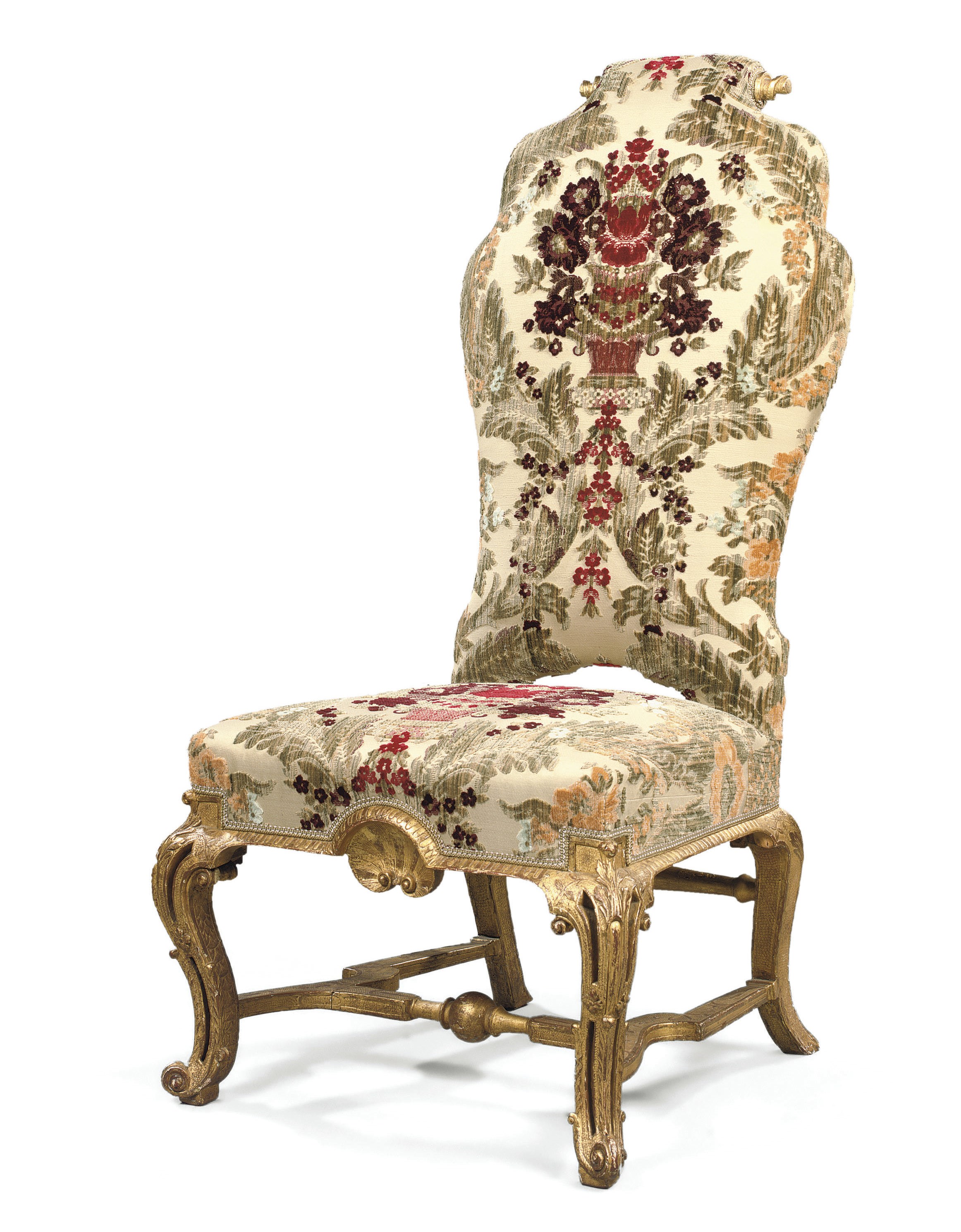 A QUEEN ANNE GILT-GESSO SIDE CHAIR