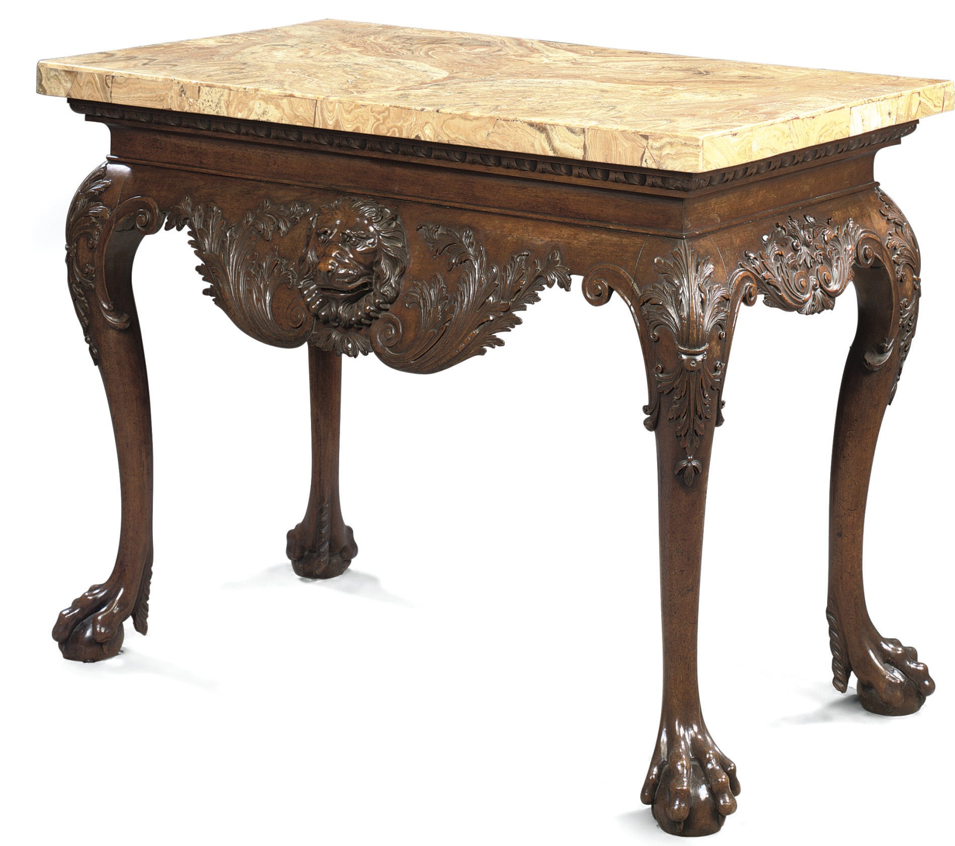 AN ITALIAN ALABASTRO FIORITO MARBLE TOP