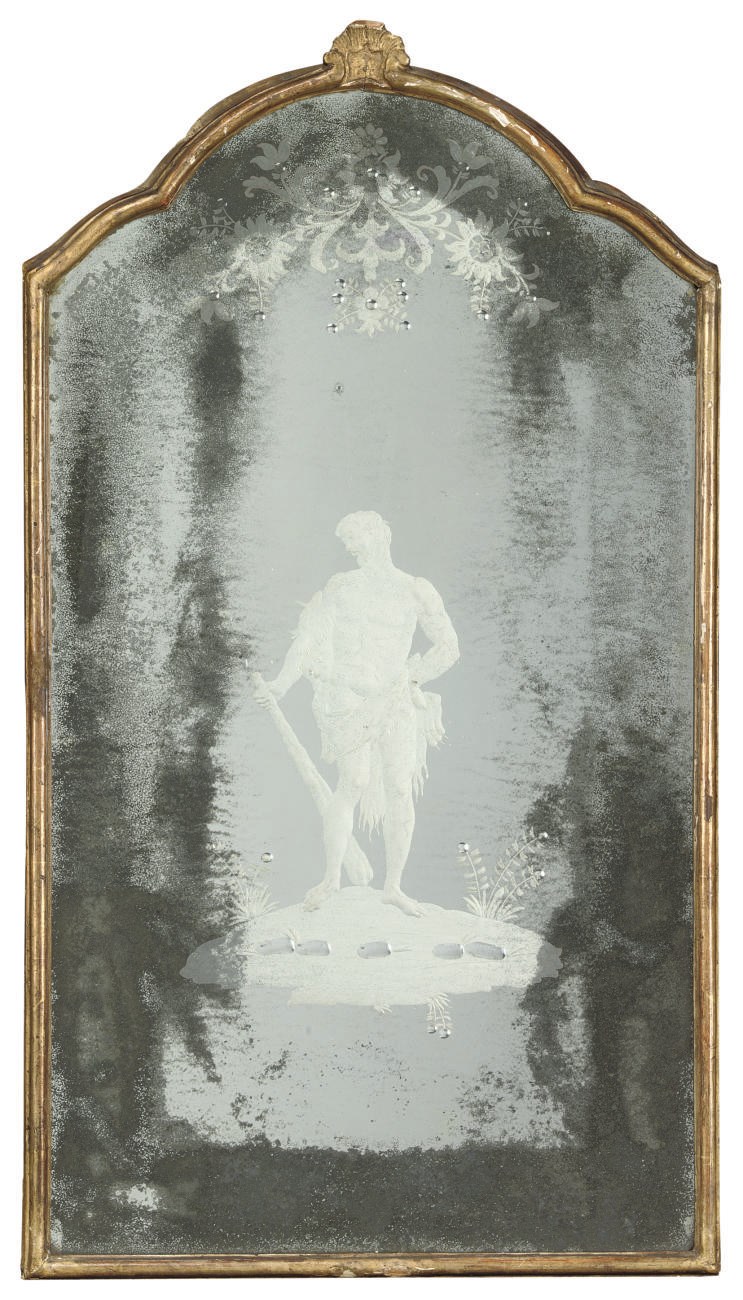 A VENETIAN GILTWOOD GIRANDOLE