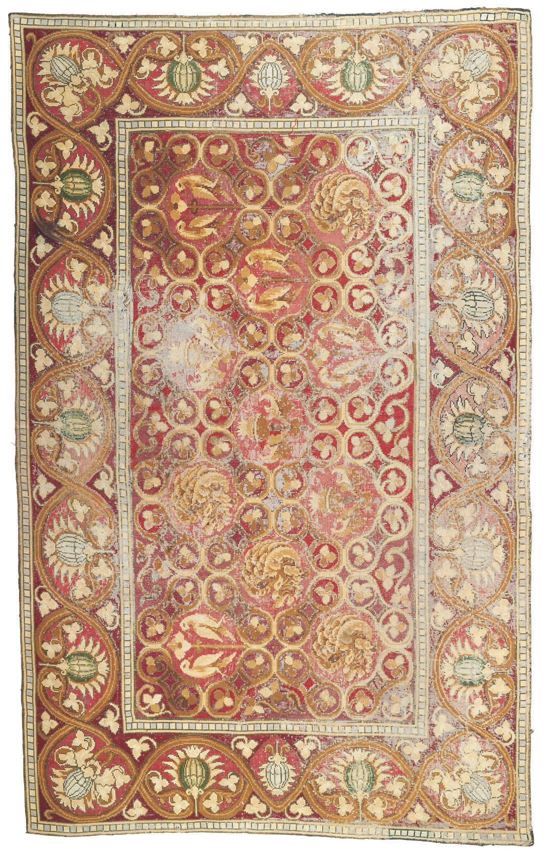 A EUROPEAN NEEDLEWORK CARPET